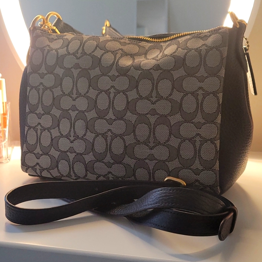 Coach Shay Crossbody in Blue Jaquard